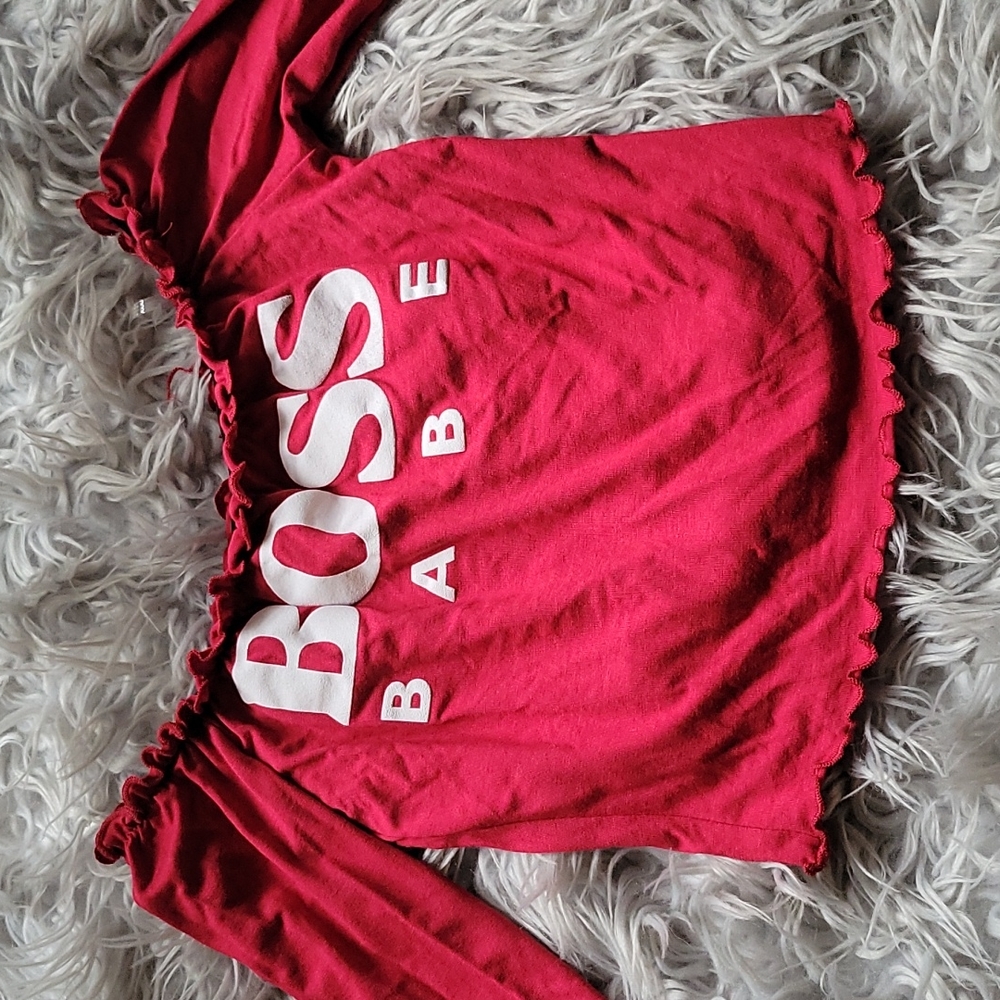 Cute Red crop top